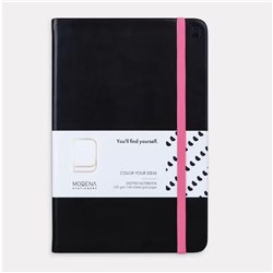 Modena Recharge A5 Journal Refillable with Strap Black